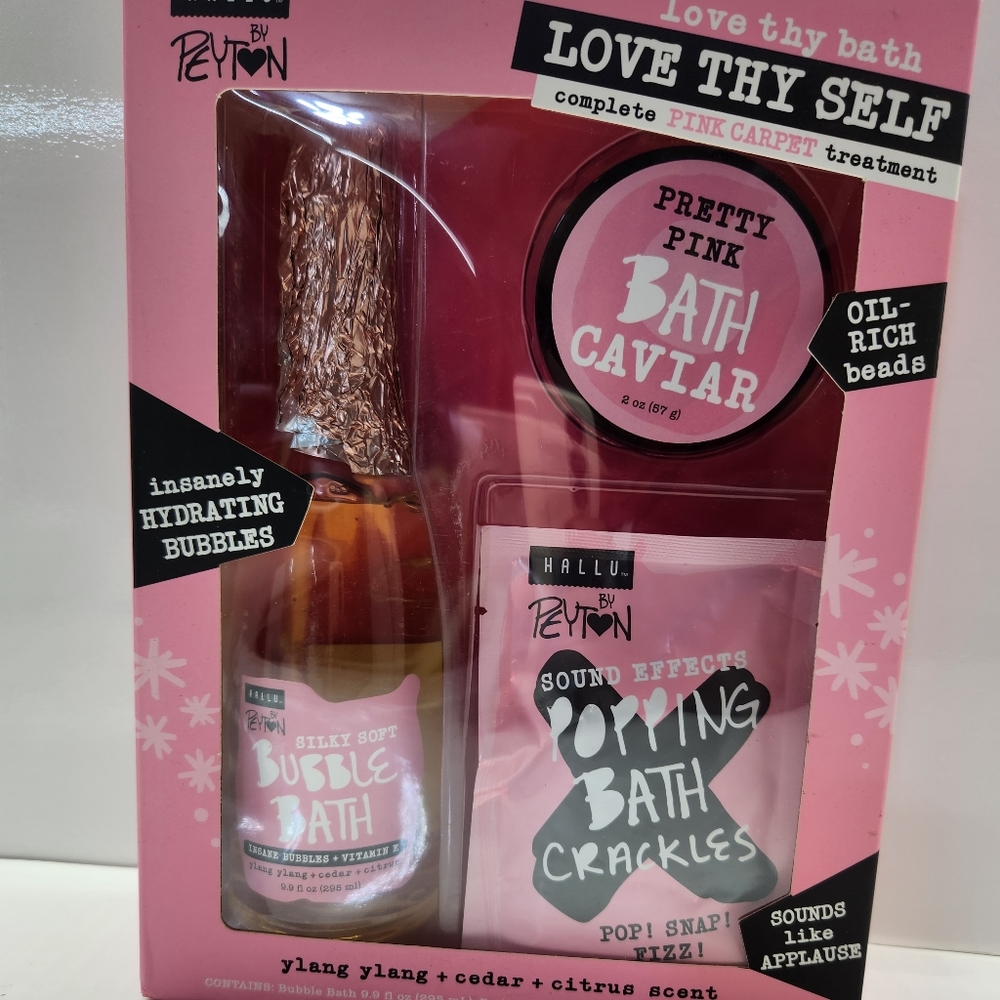 Hallu by Peyton Love Thy Self 3 pcs Bath set
